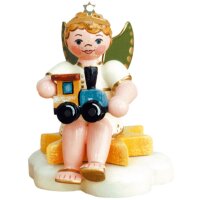 Hubrig angel boy with locomotive - sitting