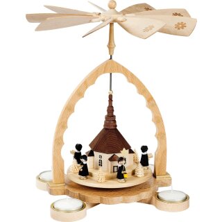 Richard Glässer Pyramide Seiffener Kirche mit Kurrende