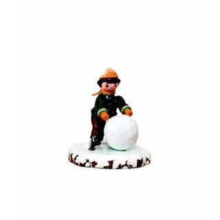 Hubrig winter kids boy with snowball