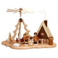 Zeidler Pyramide Winterkinder mit Rauchhaus  für...