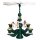 Zeidler chandelier pyramid big green, 5 white angels