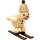 Wagner snowman junior ski jumper on the jump with cap
