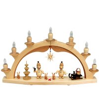 Wagner candle arch junior, solid wood - electric