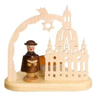 Unger tealight woman church with carolers
