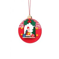Christian Ulbricht tree decoration ball with Santa Claus 