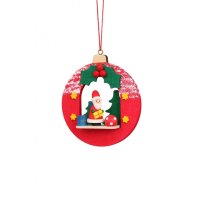 Christian Ulbricht tree decoration ball with Santa Claus