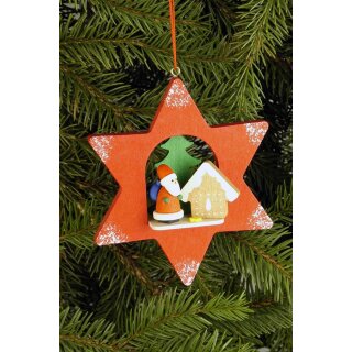 Christian Ulbricht tree decoration star with Santa Claus