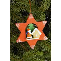 Christian Ulbricht tree decoration star with Santa Claus