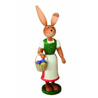 Holzkunst Gahlenz rabbit woman long skirt with apron