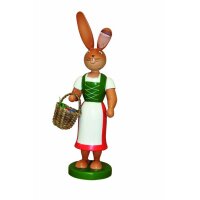 Holzkunst Gahlenz rabbit woman long skirt with apron
